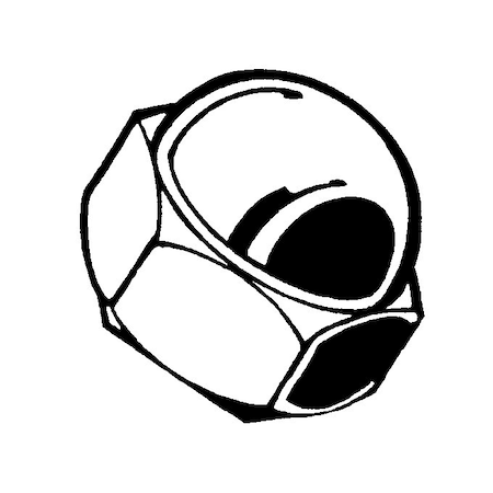 Midwest Fastener Cap Nut, M3-0.50, Stainless Steel, 10 PK 933361